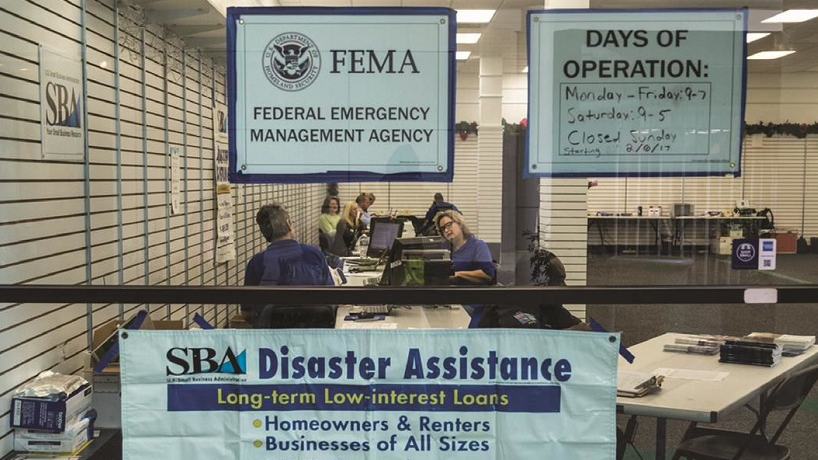 A FEMA Disaster Recovery Center in Albany, GA, following Hurricane Michael.