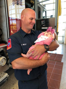 Firefighter Jeremy West