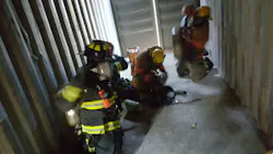 The objectives of the Naked SCBA drill are to locate an SCBA and bottle, make the SCBA functional, control the PASS alarm, establish an air connection, properly don the SCBA, and then exit the room. The objectives of the Naked SCBA drill are to locate an SCBA and bottle, make the SCBA functional, control the PASS alarm, establish an air connection, properly don the SCBA, and then exit the room.