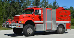 Sister Bay’s Hose 25 is equipped with multiple lengths of 6-inch hard suction hose along with a hydraulically operated hose reel with 4,000 feet of supply line. Sister Bay’s Hose 25 is equipped with multiple lengths of 6-inch hard suction hose along with a hydraulically operated hose reel with 4,000 feet of supply line.