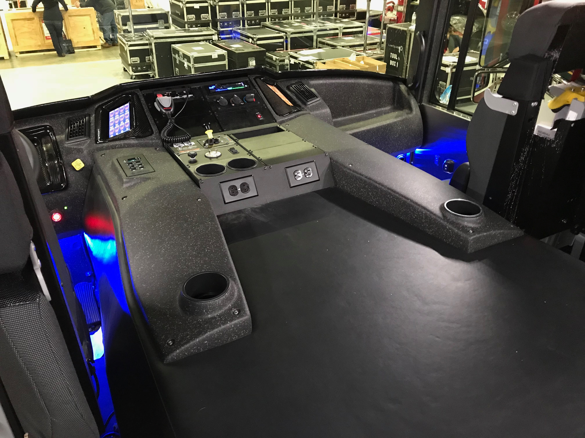 Sleek designs, touch screen control panels, cup holders, and power outlets are among the automotive-like features found in Ahrens-Fox apparatus.