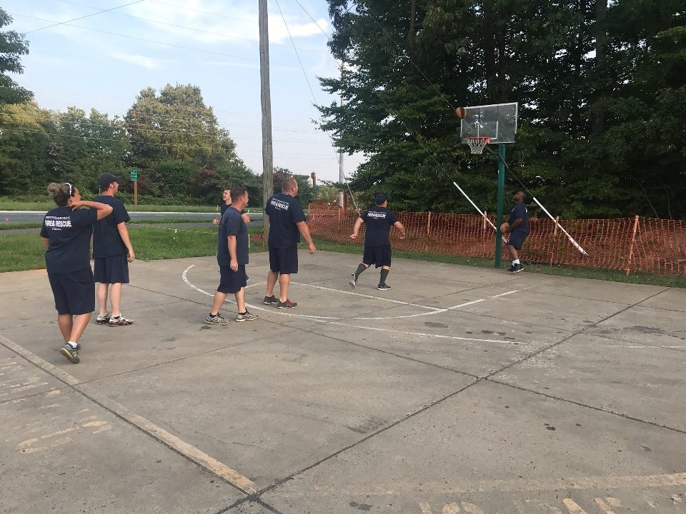 A basketball court in the local community already exists, and a decent basketball might set you back $20.