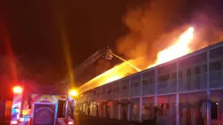 A firefighter and several other people were hurt in a fire Sunday at a Hardeeville, SC, motel. A firefighter and several other people were hurt in a fire Sunday at a Hardeeville, SC, motel.