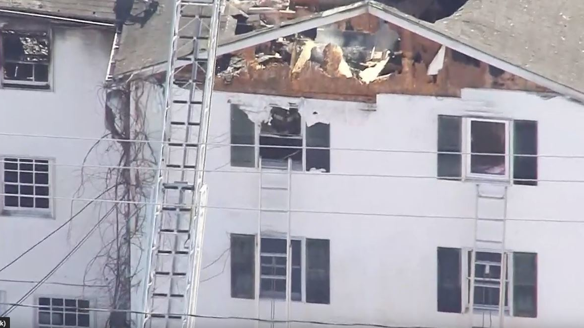 Investigators are still examining the scene of last week's four-alarm Berwick apartment fire.