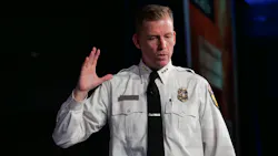 CAL FIRE Deputy Director Mike Mohler speaks to attendees during his Firehouse World big room session 'The Camp Fire: The Fire That Changed California' on Tuesday, March 26, 2019, at the Los Angeles Convention Center. CAL FIRE Deputy Director Mike Mohler speaks to attendees during his Firehouse World big room session 'The Camp Fire: The Fire That Changed California' on Tuesday, March 26, 2019, at the Los Angeles Convention Center.