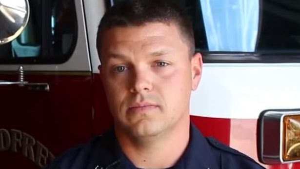 Godfrey, IL, Fire Protection District Capt. Jacob Ringering.