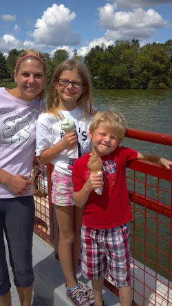 Jessica with their children Julia and Jacob. Jessica with their children Julia and Jacob.