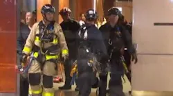 San Diego, CA, firefighters rescued two women who were trapped in an elevator for three hours Wednesday night. San Diego, CA, firefighters rescued two women who were trapped in an elevator for three hours Wednesday night.