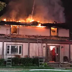 Around 80 firefighters from multiple departments battled the two-alarm house fire Thursday in Lothian, MD. Around 80 firefighters from multiple departments battled the two-alarm house fire Thursday in Lothian, MD.