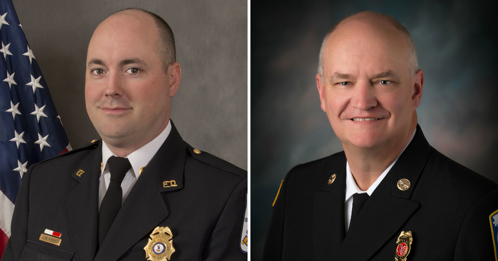 The International Association of Fire Chiefs (IAFC), in partnership with Pierce Manufacturing, announced the 2019 winners of the annual &ldquo;IAFC Fire Chief of the Year&rdquo; awards at Fire-Rescue International (FRI) in Atlanta, GA. Volunteer Fire Chief, John Morrison, of the Vienna Volunteer Fire Department in Vienna, Virginia, (left) and career Fire Chief, James Clack, of the Ankeny Fire Department in Ankeny, Iowa, (right) are this year&rsquo;s honorees.