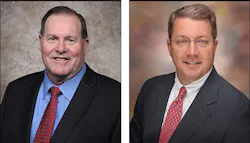 Chief Dennis 'Denny' Compton, left, is retiring as chairman of the board of directors for the NFFF. Taking his place will be Troy Markel, right. Chief Dennis 'Denny' Compton, left, is retiring as chairman of the board of directors for the NFFF. Taking his place will be Troy Markel, right.