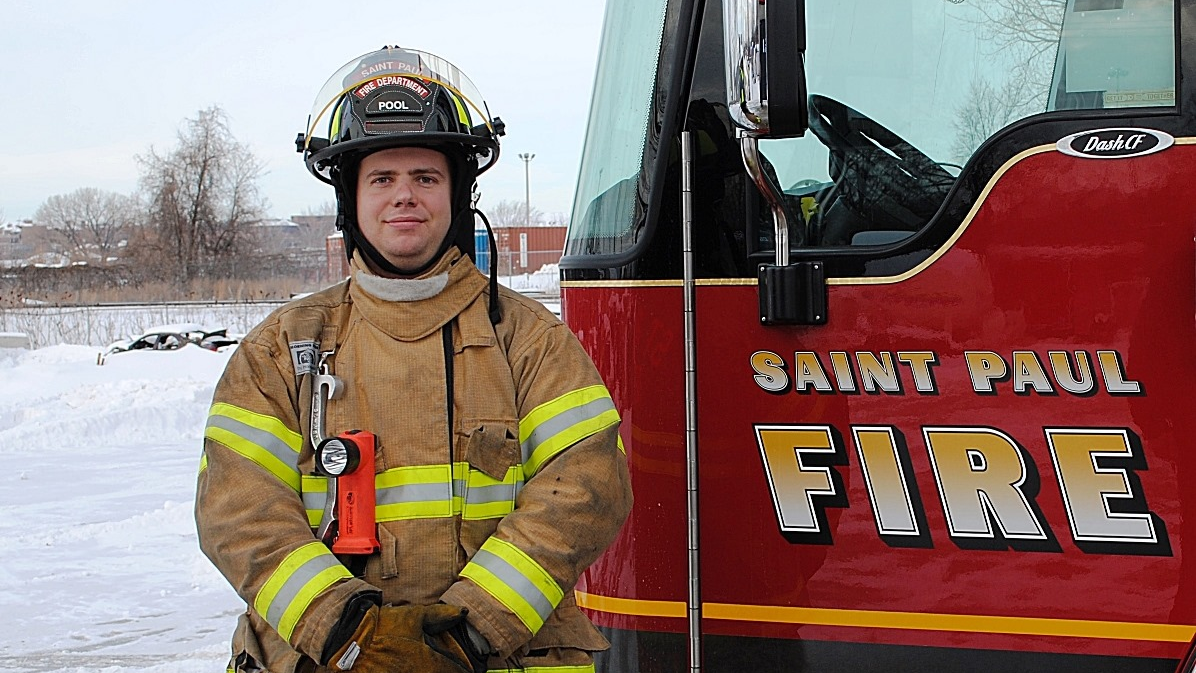 St. Pual, MN, firefighter and paramedic Tom Harrigan.