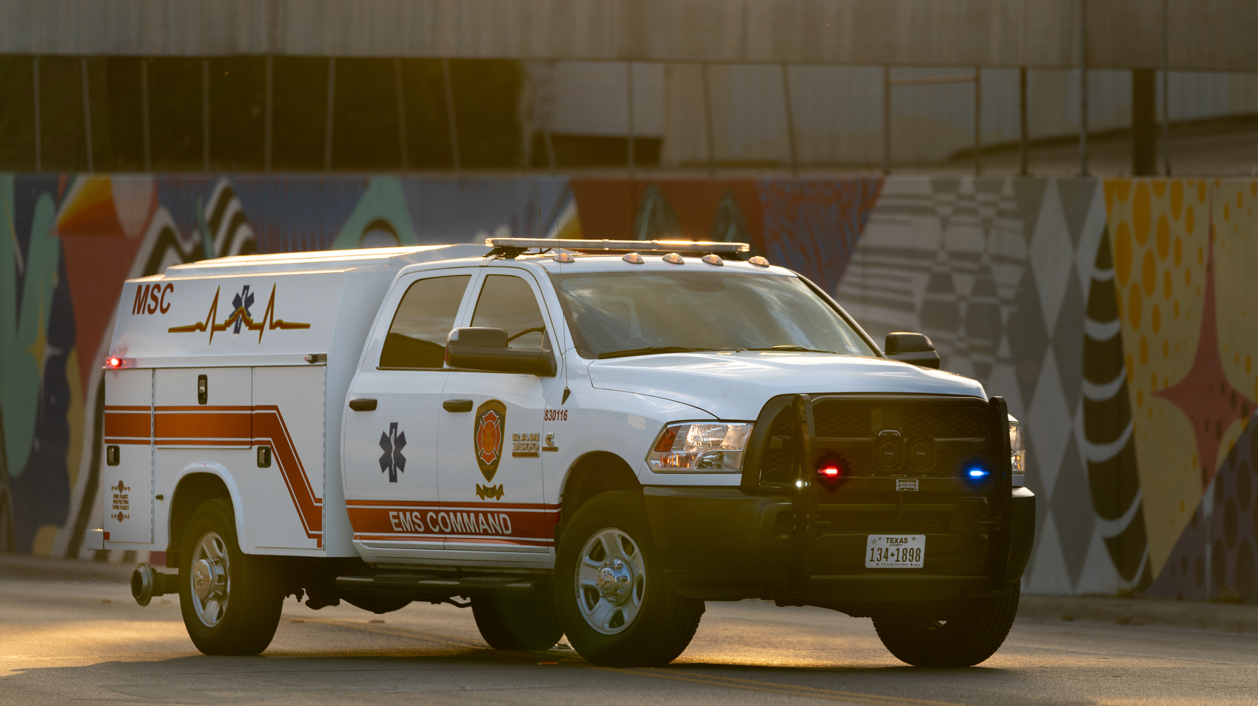 Pictured here is one of the six medical officer (MOF) supervisor vehicles that carries whole blood. The other two units are on medical special operations ambulances.