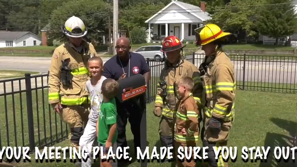 Firefighters from three North Carolina teamed up to create a fire safety video for the UL Firefighter Safety Research Institute's Close Before You Doze contest.