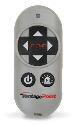 Two handheld remote controls can control the VantagePoint from up to 130 feet away. Two handheld remote controls can control the VantagePoint from up to 130 feet away.