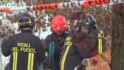 Three firefighters were killed in an explosion at a vacant farmhouse in northern Italy on Tuesday. Three firefighters were killed in an explosion at a vacant farmhouse in northern Italy on Tuesday.