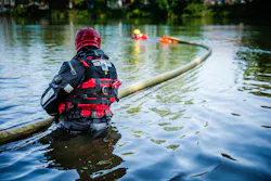 An inflatable hose device can be used for a water rescue if the victim's situation permits him/her to grasp it. Among problems that can emerge: The hose will try to bend or snake. An inflatable hose device can be used for a water rescue if the victim's situation permits him/her to grasp it. Among problems that can emerge: The hose will try to bend or snake.