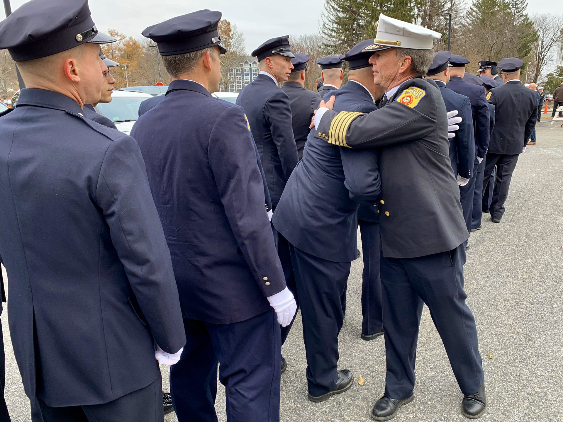 Worcester firefighters are beginning the healing process following Lt. Jason Menard's death, including responding to calls and talking with counselors.