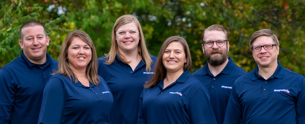 Clean Air Concepts' new team members, from left to right: Matt Kinkade, Kerry Stanforth, Heather Lester, Meghan Keough, Sam Broze and Eric Reising.