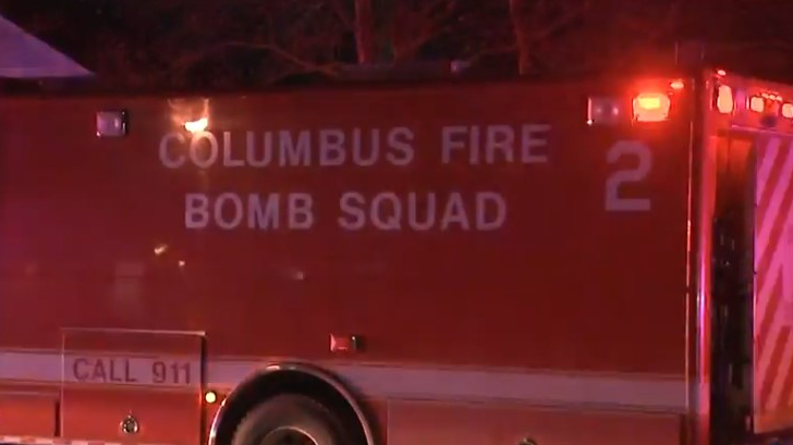 Columbus, OH, crews evacuated a neighborhood Thursday following a 9-1-1 call about a possible 'nuclear device.'