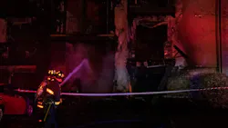 South Metro, CO, crews battled an apartment building fire early Saturday that sent two people to the hospital, including a firefighter. South Metro, CO, crews battled an apartment building fire early Saturday that sent two people to the hospital, including a firefighter.