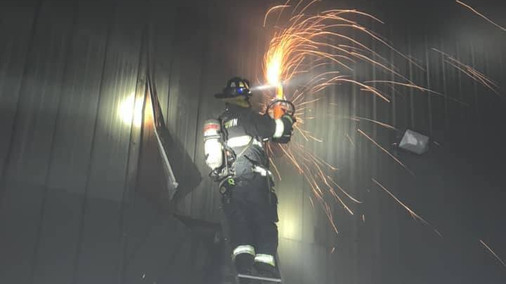 Firefighters from Middletown, OH, and several neighboring communities battled a large blaze at a garbage processiing facility this weekend.