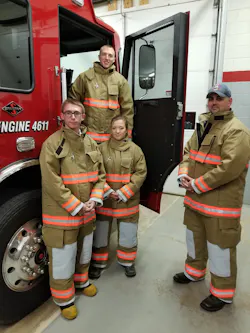 Members of the Jacobstown, NJ, Fire Company received new state-of-the-art turnout gear during the 2019 MSA Globe Gear Giveaway. Members of the Jacobstown, NJ, Fire Company received new state-of-the-art turnout gear during the 2019 MSA Globe Gear Giveaway.