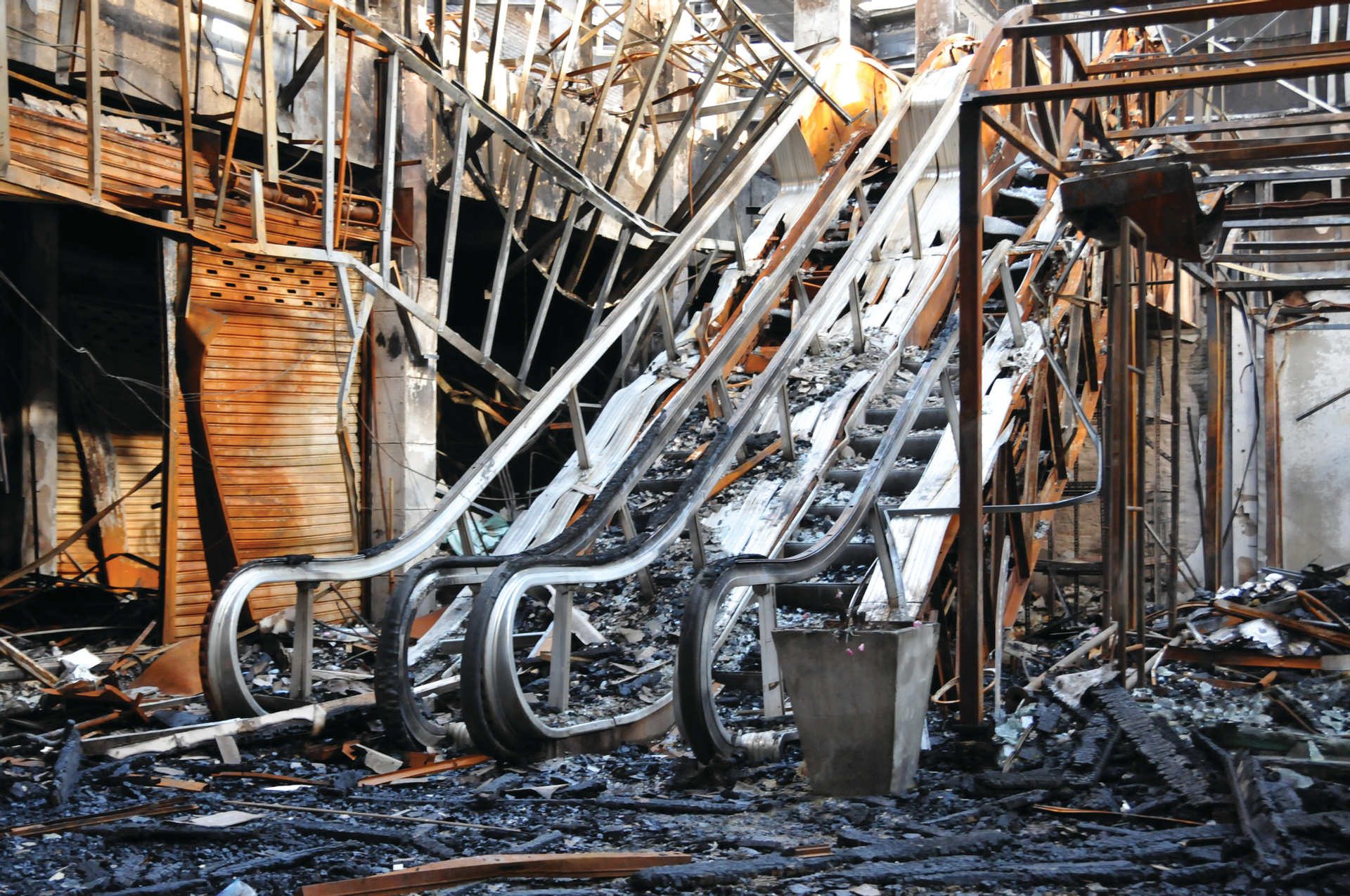 A direct attack to control a fire at a public assembly building often is the best method for saving lives. However, each type of such a building presents its own challenges; for example, evacuation that&rsquo;s necessitated by a fire in a movie theater (results of which are shown here) could be hampered when customers who are told to leave the theater won&rsquo;t do so until they receive a refund.