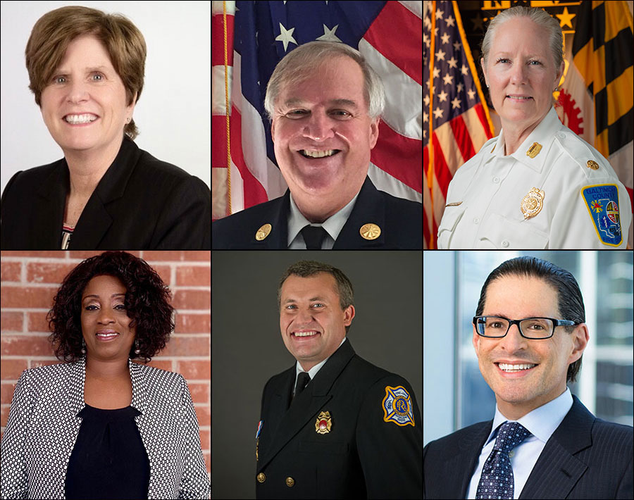 Top row: New board members (from left) Lorraine Carli, Kevin Quinn and Joanne Rund. Bottom row: New advisory committee members (from left) Faith Swan, Thomas Jenkins and Dave Levy.