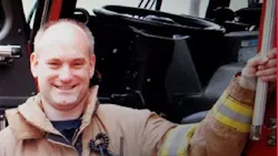Buffalo Grove, IL, firefighter Kevin Hauber. Buffalo Grove, IL, firefighter Kevin Hauber.