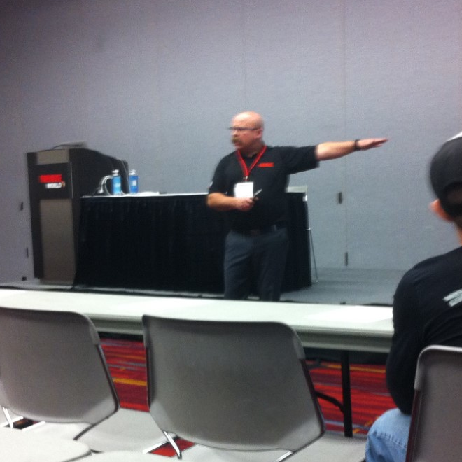 Ron Smith speaks at a session at Firehouse World 2020 on Feb. 25, 2020.