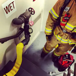 Many commercial occupancies are equipped with standpipes, but the potential loss of orientation while attempting to exit such a structure renders the use of standpipes inadvisable. Many commercial occupancies are equipped with standpipes, but the potential loss of orientation while attempting to exit such a structure renders the use of standpipes inadvisable.