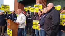 Demonstrators gather in front of Fire Station 11 in New Bedford, MA, last month to protest its decommissioning. Demonstrators gather in front of Fire Station 11 in New Bedford, MA, last month to protest its decommissioning.