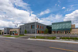 The Fridley, MN, Civic Campus, which was completed in late 2018 and cost $44.5 million to construct, combines a volunteer fire station, a police station, city administration, the city manager’s office and several other community departments. The Fridley, MN, Civic Campus, which was completed in late 2018 and cost $44.5 million to construct, combines a volunteer fire station, a police station, city administration, the city manager’s office and several other community departments.
