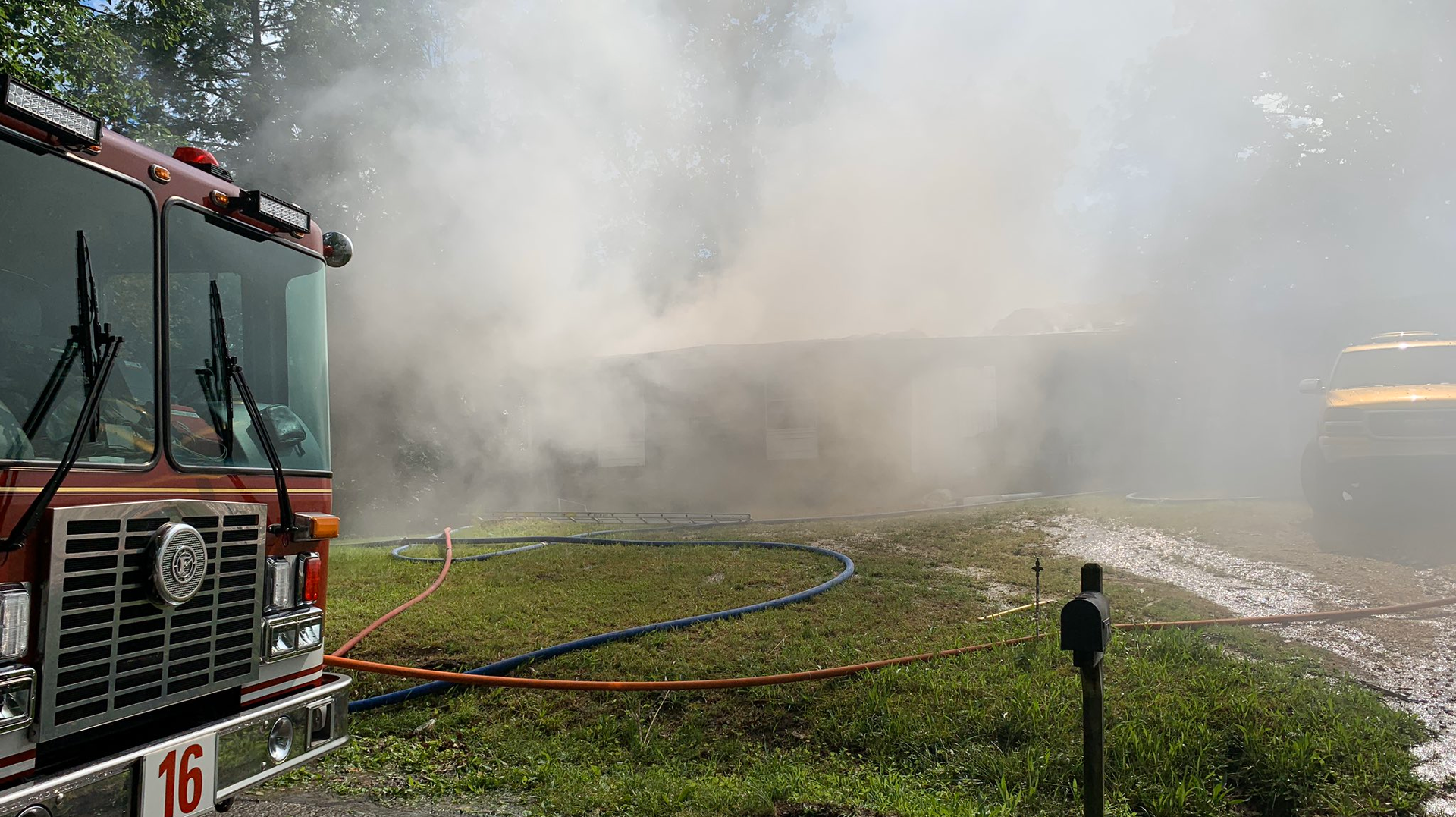 Two firefighters were injured battling a blaze at a home in Chattanooga, TN, on Thursday.