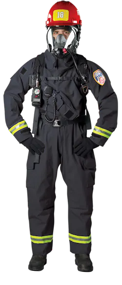 The FDNY selected the LION MT94 ensemble for rescue missions within the hot zone. The ensemble provided decreased donning time, improved visibility, superior dexterity, reduction in heat stress and enhanced ruggedness. The FDNY selected the LION MT94 ensemble for rescue missions within the hot zone. The ensemble provided decreased donning time, improved visibility, superior dexterity, reduction in heat stress and enhanced ruggedness.