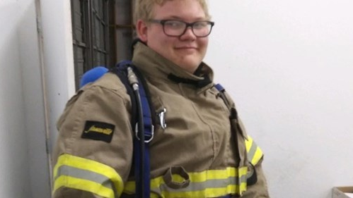 Southeast Caldwell County Volunteer Fire Department member Klayton Manning.
