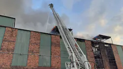 Firefighters from two dozen departments battled a blaze that broke out at a nearly 100-year-old railway in Benton, OH, on Thursday. Firefighters from two dozen departments battled a blaze that broke out at a nearly 100-year-old railway in Benton, OH, on Thursday.