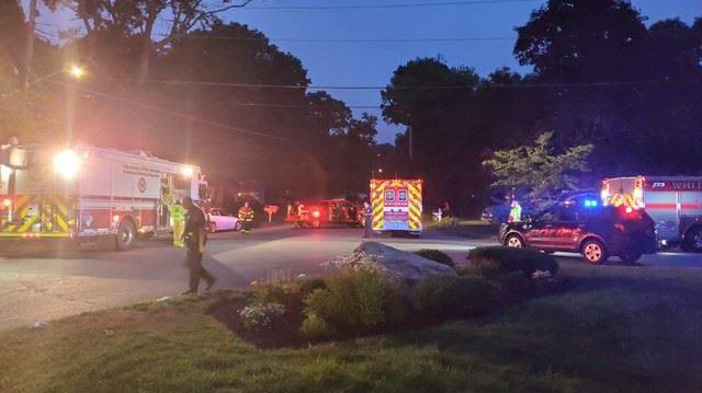 Whitman, MA, firefighters and a state hazardous material responded to a chemical explosion Tuesday when a mixed two pool chemicals together at his home.