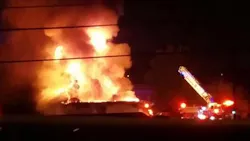 Murfreesboro firefighters found flames engulfing half the building when they arrived. Murfreesboro firefighters found flames engulfing half the building when they arrived.