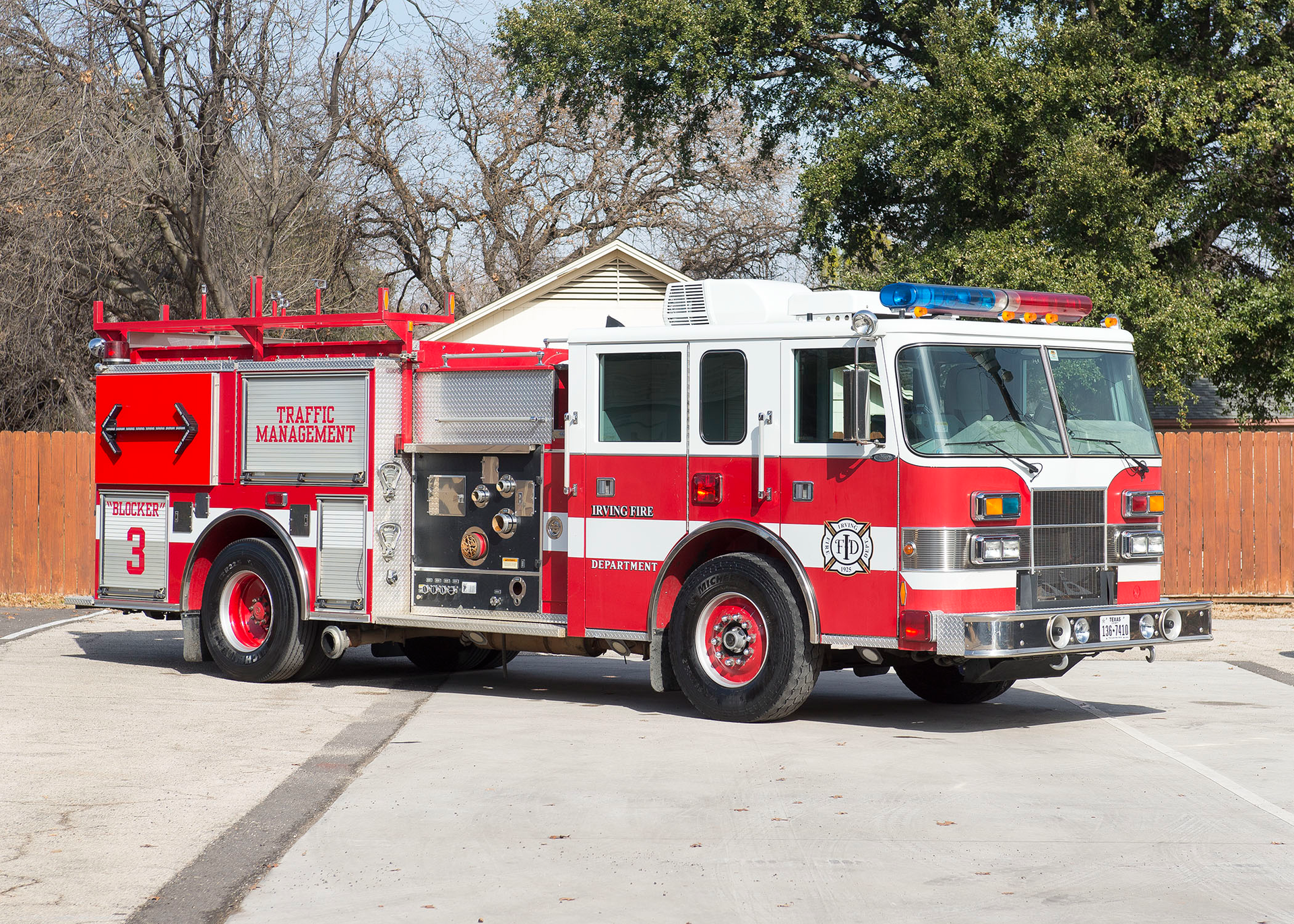 Irving, TX, Fire Department Chief Victor Conley created the 'blocker' concept, in which apparatus that had long served the community would be used to block crash scenes.