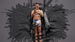 Actor Steve-O is pictured taped to a Hollywood billboard sign on Thursday, Aug. 13, 2020, in Los Angeles. Actor Steve-O is pictured taped to a Hollywood billboard sign on Thursday, Aug. 13, 2020, in Los Angeles.