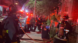 A Boston firefighter was injured battling a residential blaze in the city's Roxbury neighborhood early Thursday. A Boston firefighter was injured battling a residential blaze in the city's Roxbury neighborhood early Thursday.