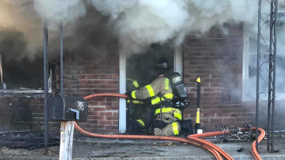 A Murfreesboro, TN, firefighter was injured during a residential blaze Tuesday.