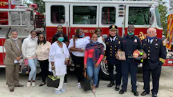 Anthony Phillips Jr. (second from right) graduated from with Arlington, VA, Fire Department Recruit Class 76. Anthony Phillips Jr. (second from right) graduated from with Arlington, VA, Fire Department Recruit Class 76.