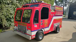 Mike Kalman, owner of Kalman's Kustoms in Aurora, IL, built a fully working mini-fire apparatus and is selling the vehicle for $27,000. Mike Kalman, owner of Kalman's Kustoms in Aurora, IL, built a fully working mini-fire apparatus and is selling the vehicle for $27,000.
