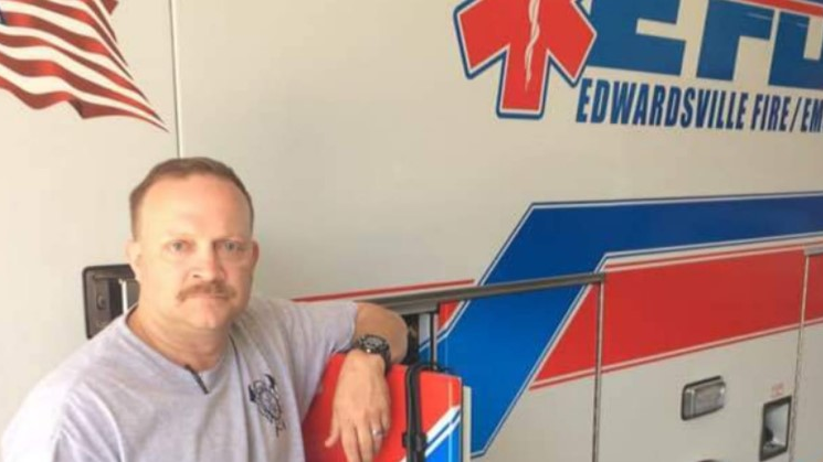 Edwardsville, KS, paramedic Jason Taylor.