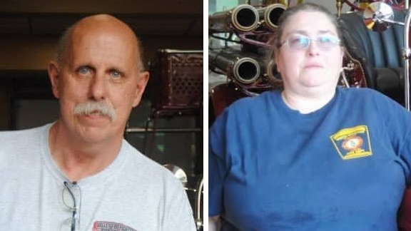 Montville, CT, Deputy Fire Chief Don Kutz (left) and EMT Lt. Christine Kutz.