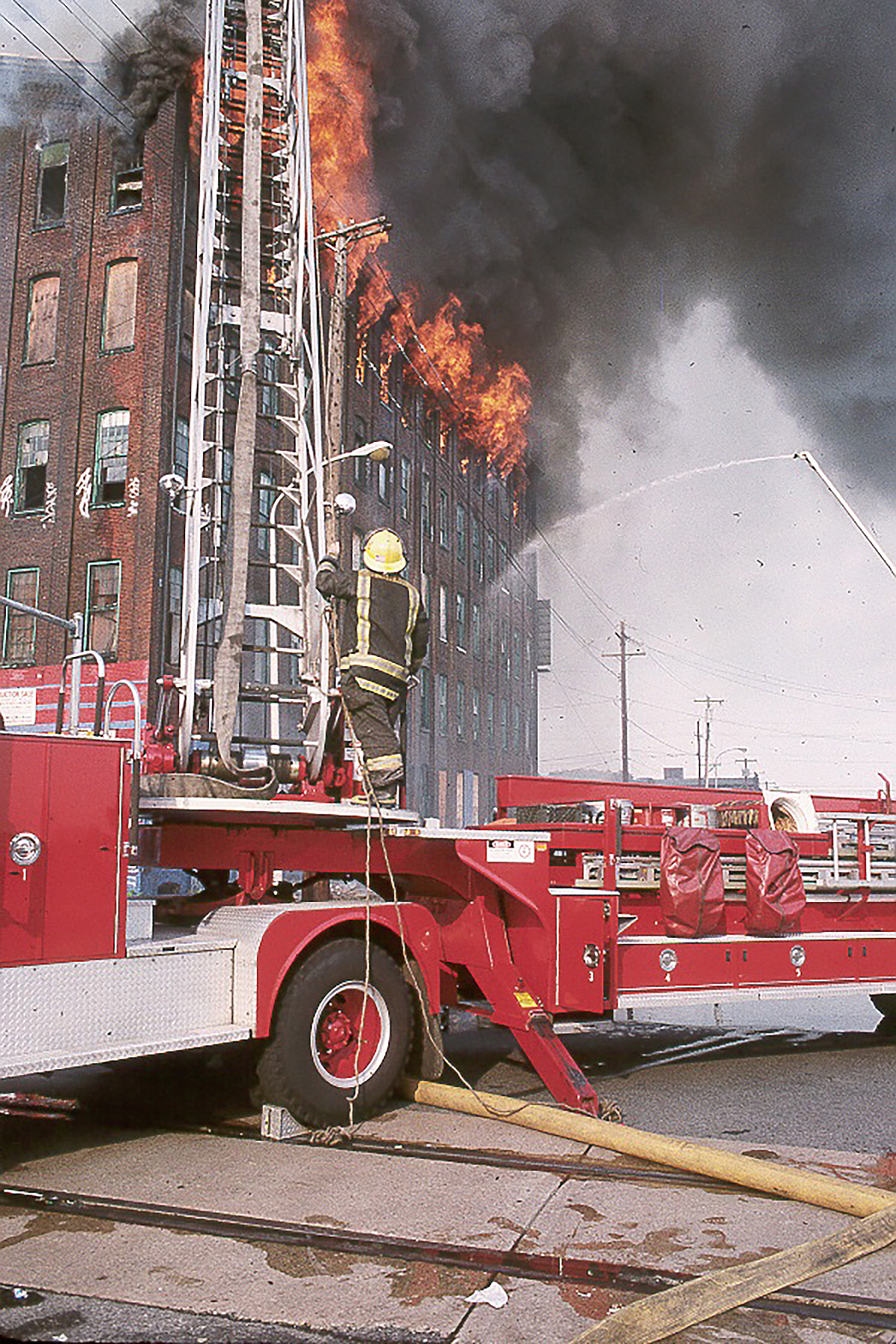 When a strictly defensive operation is apparent, the first-responding officer must make a reasonable assumption of what the fire will consume and where it can be stopped.