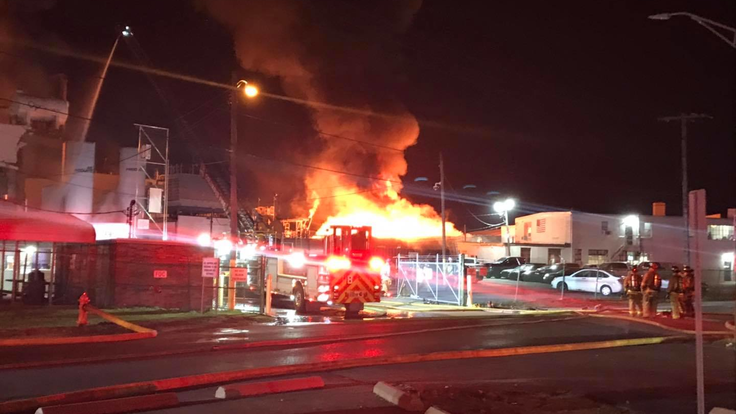 Seven people were injured--two critically--in an explosion that tore through a Columbus, OH, paint plant early Thursday.